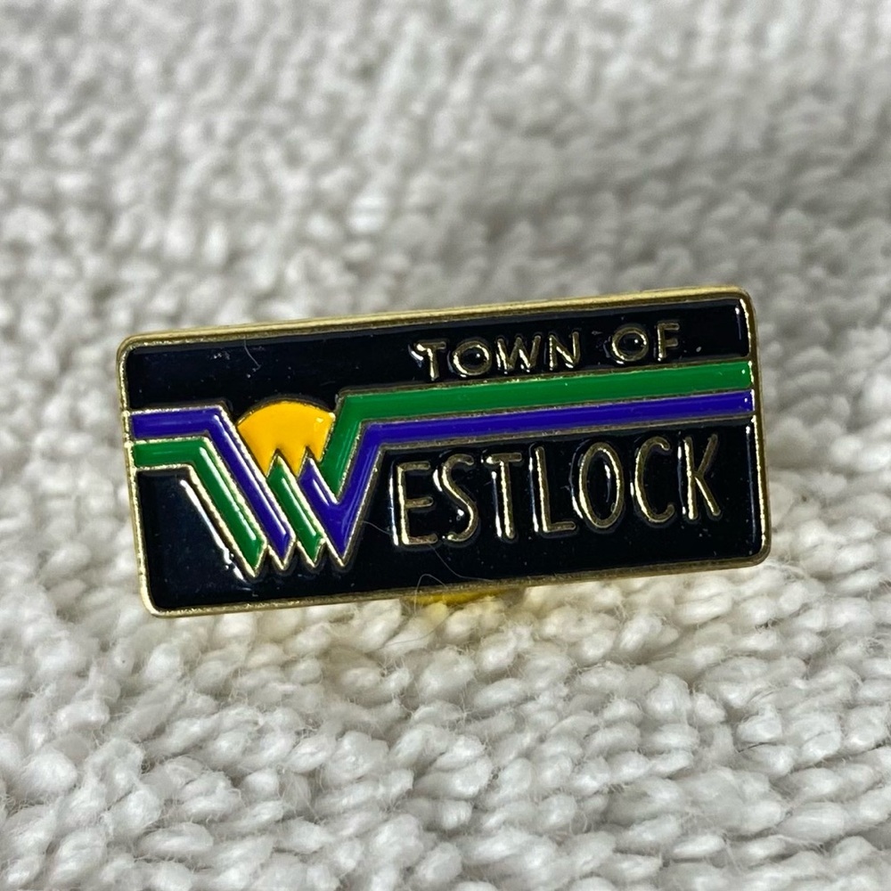 5/$35 Vintage Town Of Westlock Enamel Souvenir Pin
